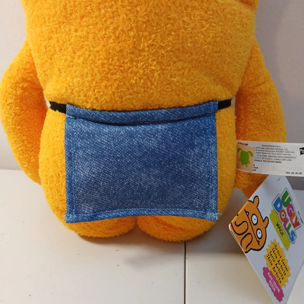 Ugly Dolls Wage Denim Shorts Stuffed Plush Animal Toy Doll Monster NEW 14